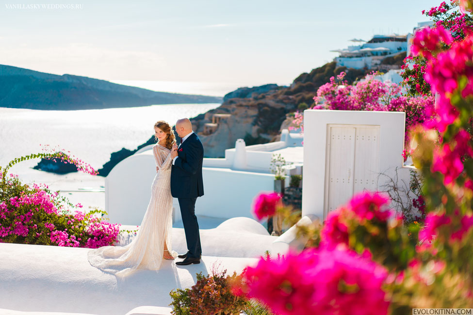 Santorini wedding on October 8th