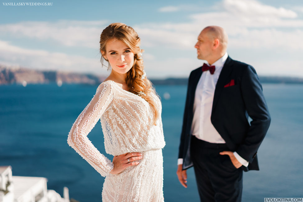 Santorini wedding on October 8th