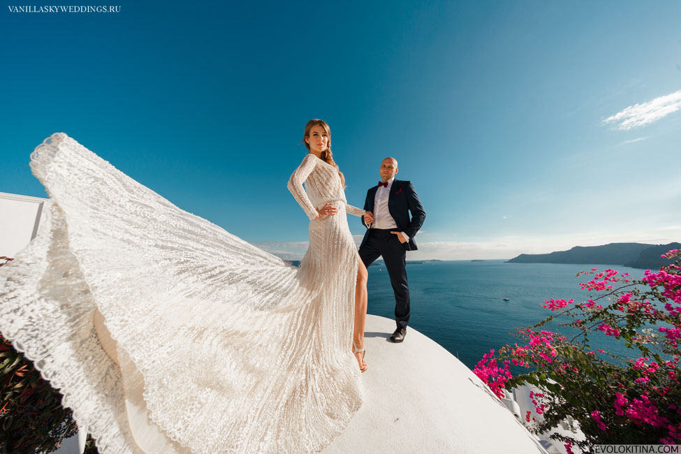 Santorini wedding on October 8th