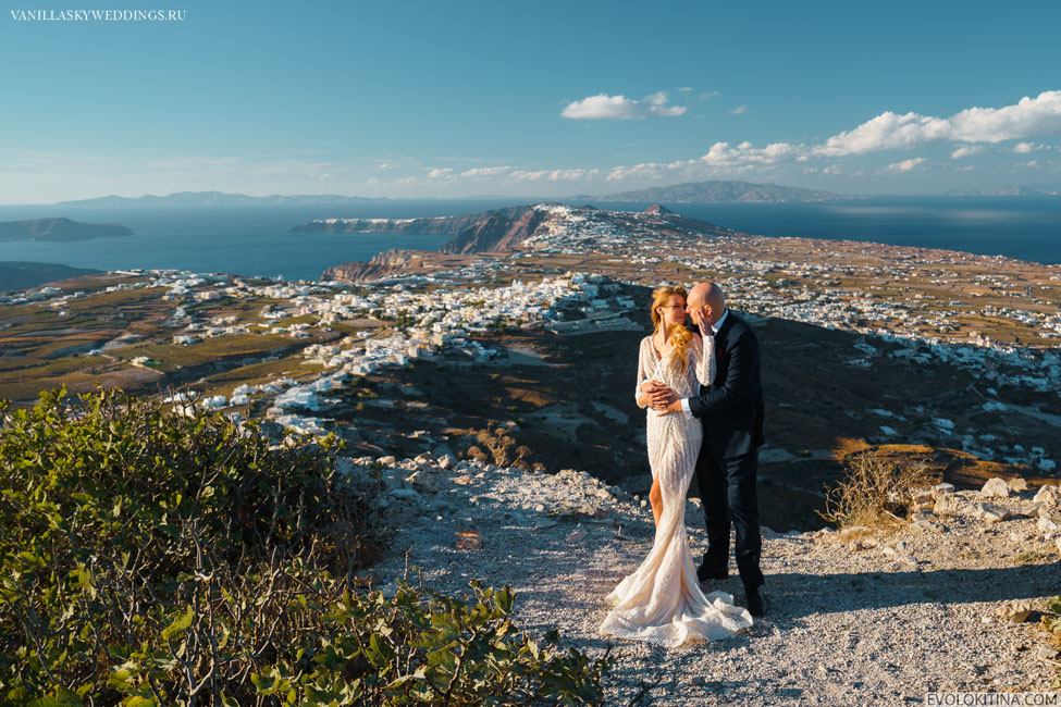 Santorini wedding on October 8th