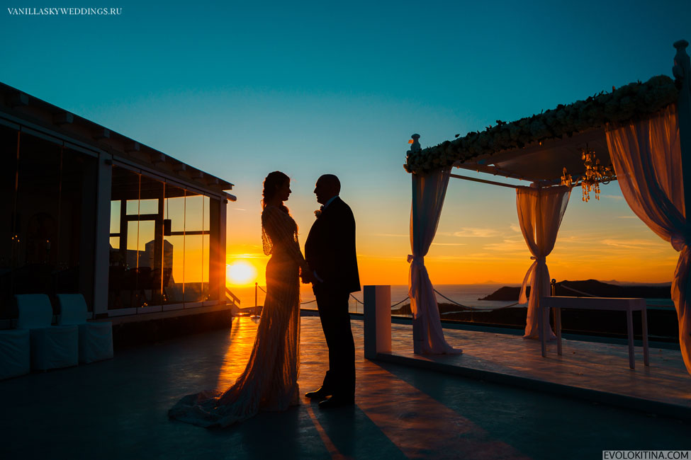 Santorini wedding on October 8th