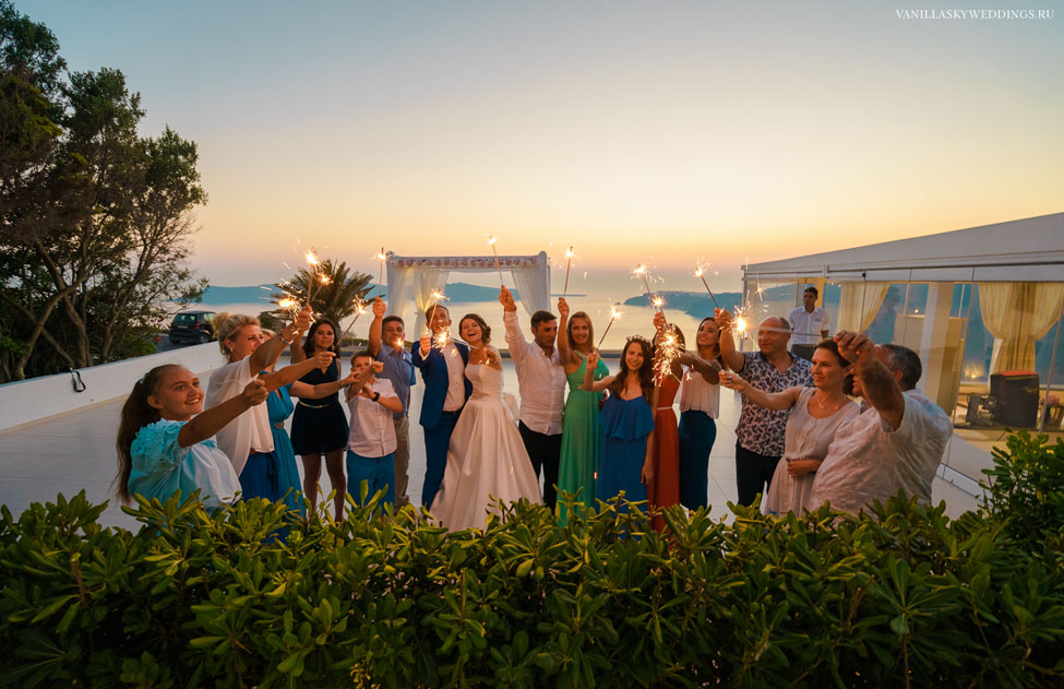 Свадьба на острове Санторини 